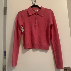 Aritzia Wilfred Florence Sweater (S) in Rhodon Pink